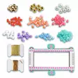 Djeco Large beads helmipunonta - Askartelu/Tarrat/Tatuoinnit - DJ00033 - 3
