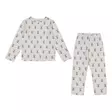 Metsola lasten pyjama, raitapupu beige - Yöasut ja unipussit - metsw26c3 - 1