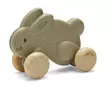 PlanToys Pyörillä liikkuva pupu, harmaa - Puulelut - p5733 - 1