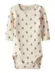 Lil' Atelier vauvan body, beige/nalle - Pitkähihaiset bodyt - lil13251433 - 1