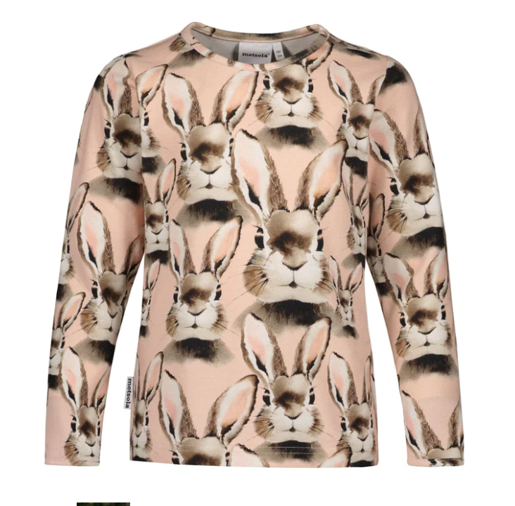 Metsola lasten Pupu paita, vaal.pun - Pitkähihaiset paidat - metN12-2253 - 1