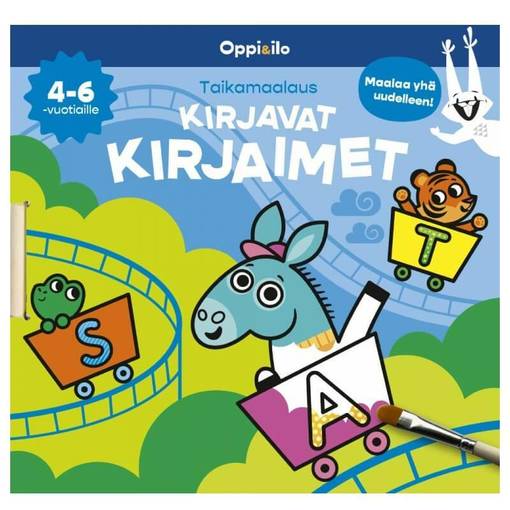 Oppi & ilo Taikamaalaus, Kirjavat eläimet - Kirjat - WS601433 - 1