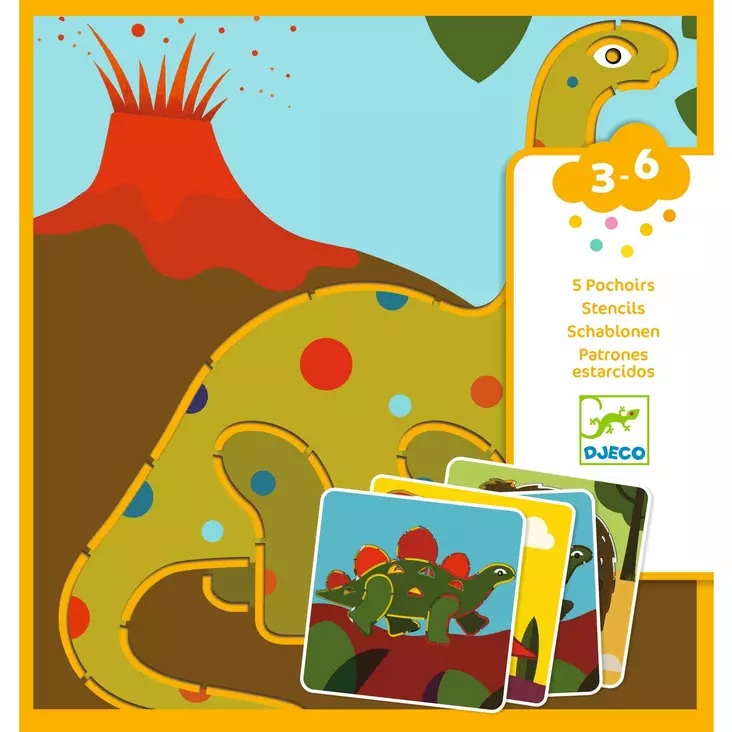 Djeco dinosaurus piirustuslevyt - Askartelu/Tarrat/Tatuoinnit - DJ08863 - 1