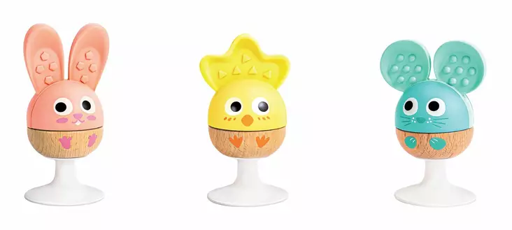 Hape tarraavat pastellieläimet 3kpl - Vauvalelut - hape000333 - 1