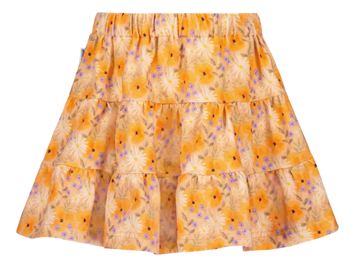 Metsola lasten hame, oranssi / kukka - Hameet - MET25S173 - 1