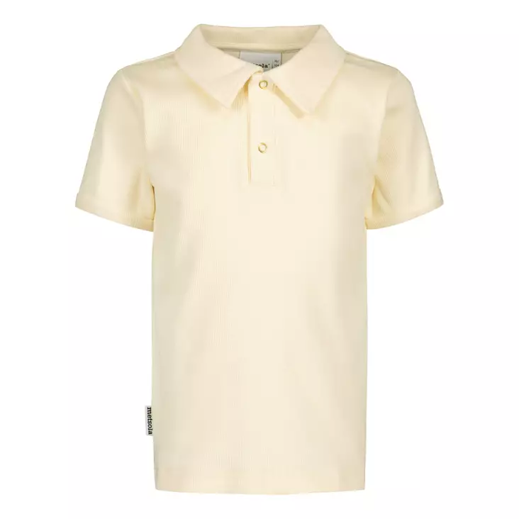 Metsola lasten rib kauluspaita, vaalea - T-paidat - MET25S183 - 1