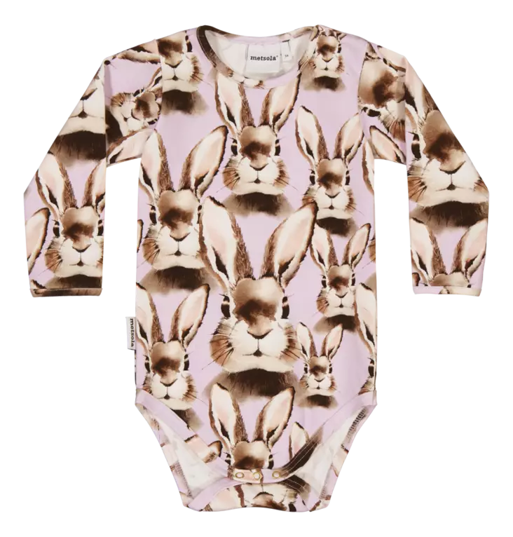 Metsola vauvan body, Pupu liila - Pitkähihaiset bodyt - MET25S053 - 1