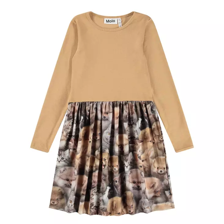 Molo lasten trikoomekko Credence - Pitkähihaiset mekot - mol2W25E243 - 1