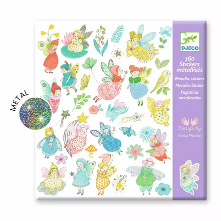 Djeco tarrat Sparkly fairies - Askartelu/Tarrat/Tatuoinnit - DJ09554 - 1