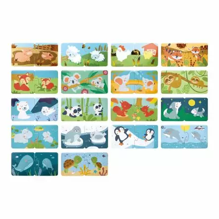 Hape Palapeli eläimet poikasineen - Pelit ja palapelit - hape040664 - 2