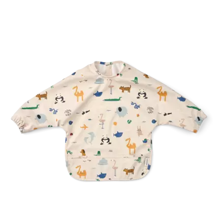 Liewood hihallinen ruokalappu, eläimet - Ruokalaput ja kuolaliinat - LW181362604 - 1