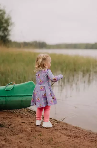 Metsola lasten rib legginsit, pinkki - Legginsit - metswea25014 - 2