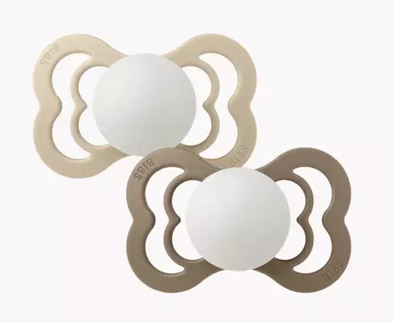 Bibs Supreme GLOW tutti 2kpl, Vanilla/Dk.Oak - Tutit ja tuttinauhat - bibs160434 - 1