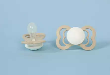 Bibs Supreme GLOW tutti 2kpl, Vanilla/Dk.Oak - Tutit ja tuttinauhat - bibs160434 - 2