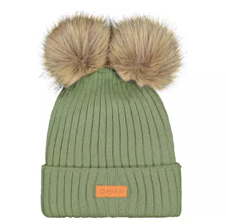 Gugguu villapipo karvatupsuilla, vihreä - Talvipäähineet - gg250M704 - 1