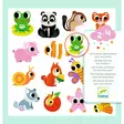 Djeco tarrat, Baby animals - Askartelu/Tarrat/Tatuoinnit - DJ09084 - 1