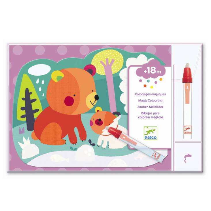 Djeco väritä vedellä, Piilossa metsässä - Askartelu/Tarrat/Tatuoinnit - DJ09064 - 1