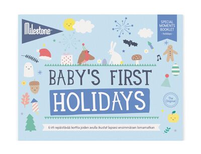 Milestone Baby's first holidays -kortit - Kortit ja suklaalevyt - milestoneb04 - 1