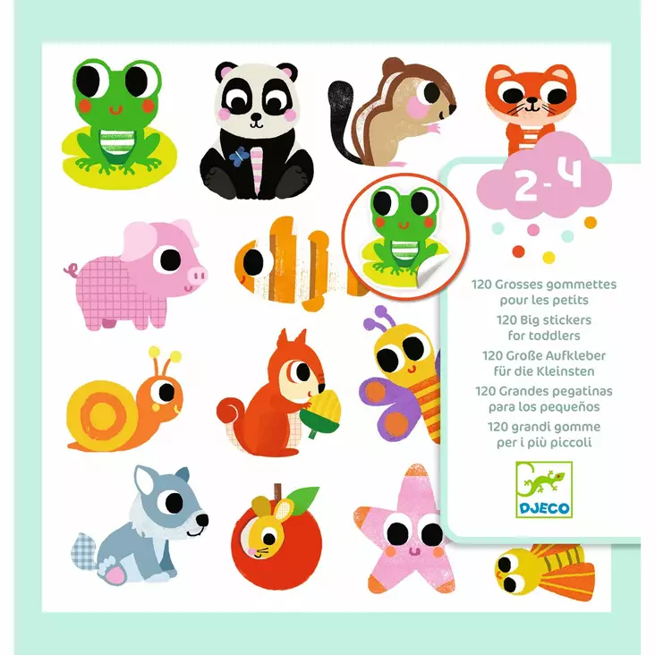 Djeco tarrat, Baby animals - Askartelu/Tarrat/Tatuoinnit - DJ09084 - 1