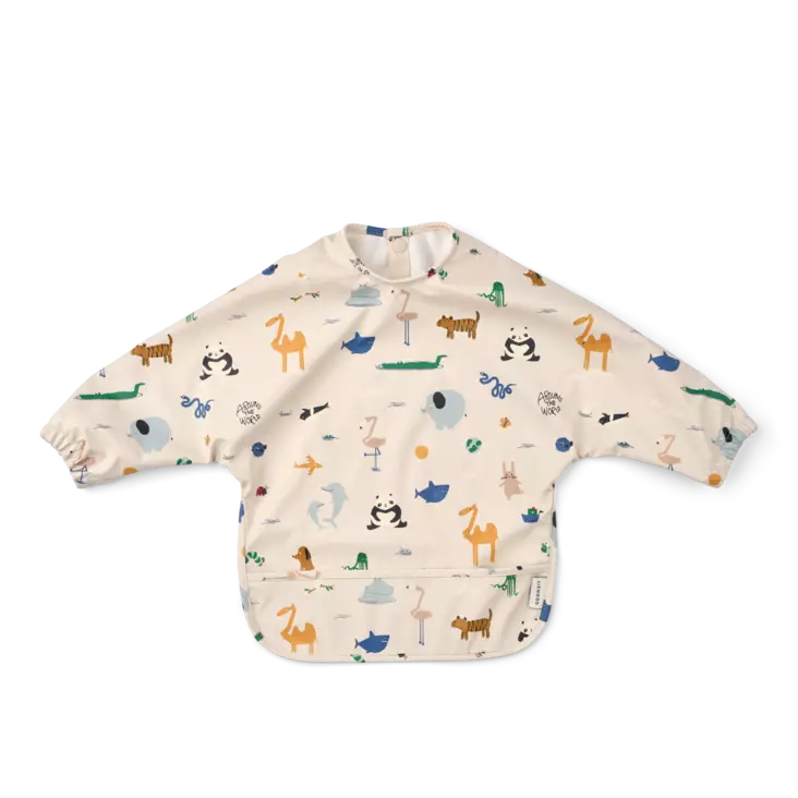 Liewood hihallinen ruokalappu, eläimet - Ruokalaput ja kuolaliinat - LW181362604 - 1