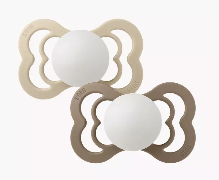 Bibs Supreme GLOW tutti 2kpl, Vanilla/Dk.Oak - Tutit ja tuttinauhat - bibs160434 - 1