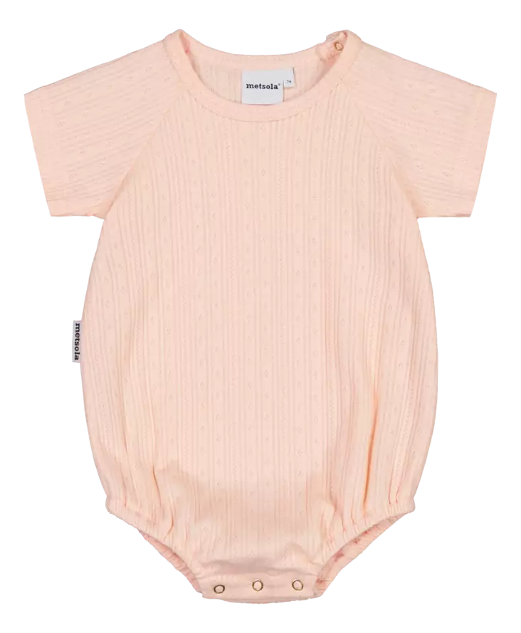 Metsola vauvan romper, aprikoosi - Lyhythihaiset bodyt ja kesäpuvut - MET25S154 - 1