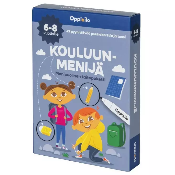 Oppi&Ilo Kouluunmenijä puuhakortit - Pelit ja palapelit - WS96154 - 1
