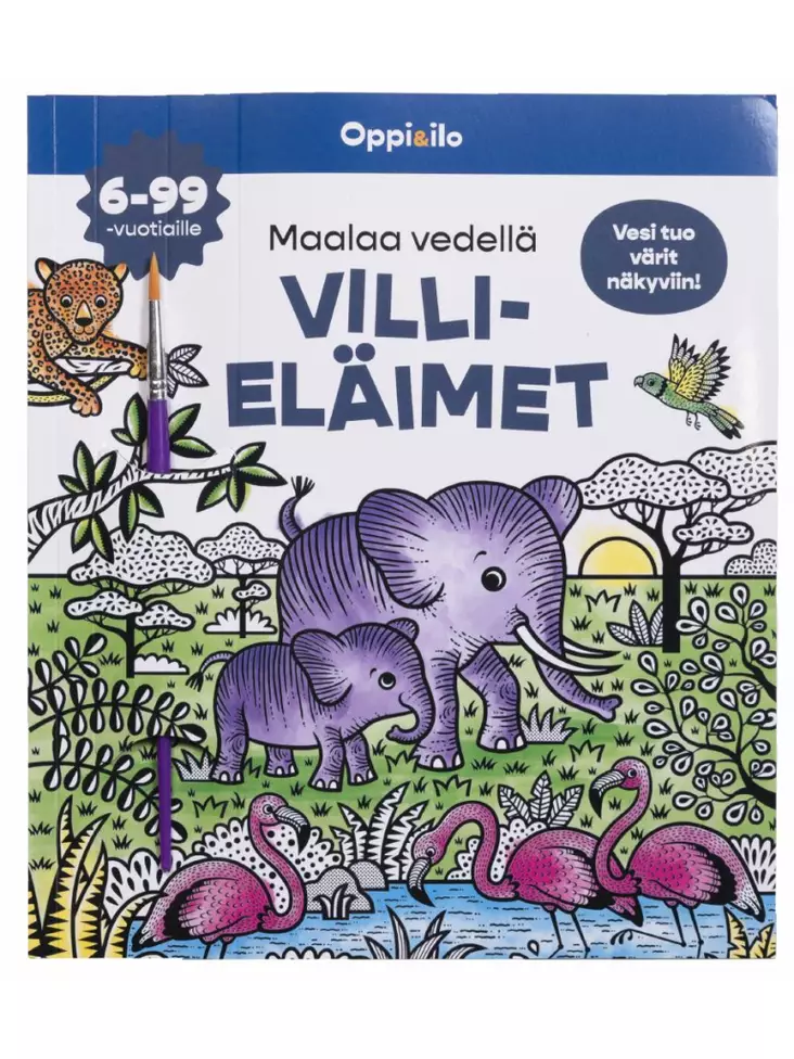 Oppi & ilo Maalaa vedellä Villieläimet - Kirjat - WS599134 - 1