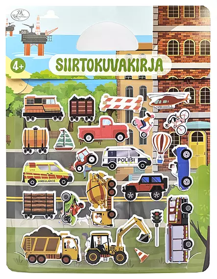 Siirtotarrakirja Ajoneuvot - Askartelu/Tarrat/Tatuoinnit - JPK4155 - 1