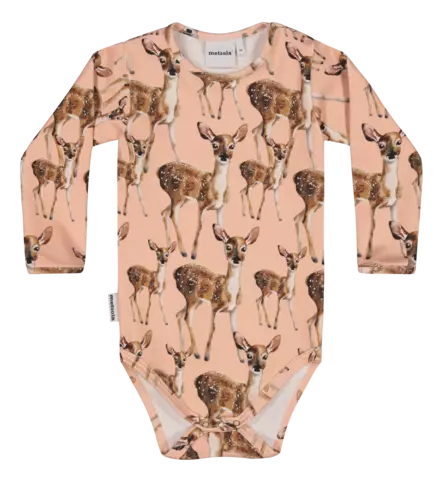 Metsola vauvan body, bambi/persikka - Pitkähihaiset bodyt - Metss26084505 - 1