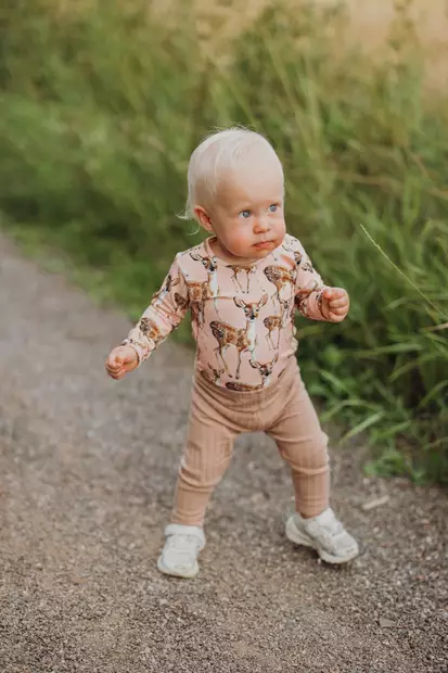 Metsola vauvan body, bambi/persikka - Pitkähihaiset bodyt - Metss26084505 - 2