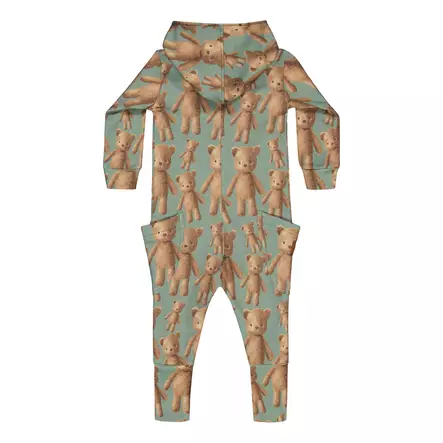 Metsola lasten jumpsuit, vihreä nalle - Jumpsuitit ja haalarit - metsw26365 - 2