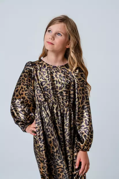 Mingnelin lasten mekko, leopardi - Pitkähihaiset mekot - ming5085 - 2