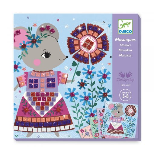 Djeco mosaiikkityö Lovely pets - Askartelu/Tarrat/Tatuoinnit - DJ09425 - 1