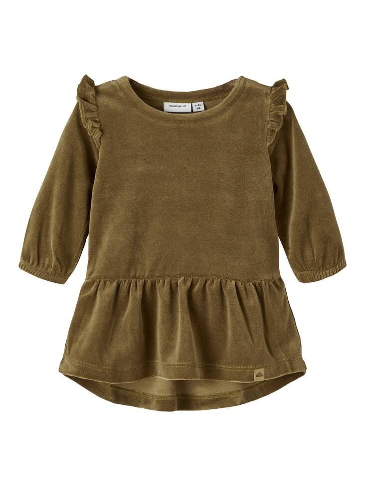 Name It vauvan velourmekko, ruskea - Pitkähihaiset mekot - name13219415 - 1