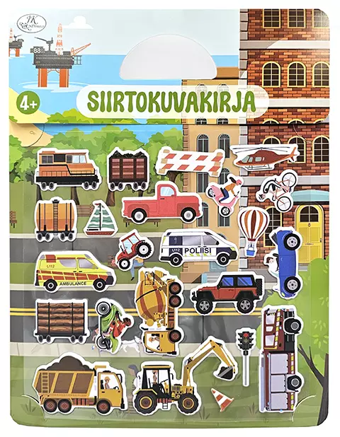 Siirtotarrakirja Ajoneuvot - Askartelu/Tarrat/Tatuoinnit - JPK4155 - 1