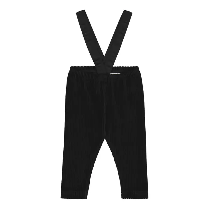 Metsola vauvan velour olkainhousut, musta - College- ja trikoohousut - metsw24445 - 1