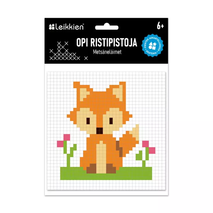 Leikkien Opi ristipistoja, metsäneläimet - Askartelu/Tarrat/Tatuoinnit - L30055 - 1