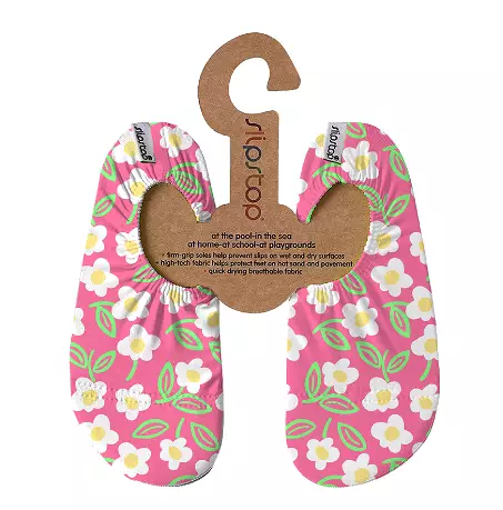 Slipstop tossut, pinkki kukka - Kerhotossut/sisäkengät - ss2611000015 - 1