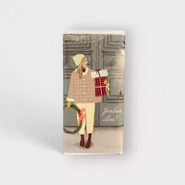 Suklaalevy, joulu - Kortit ja suklaalevyt - makeistoJI5 - 1