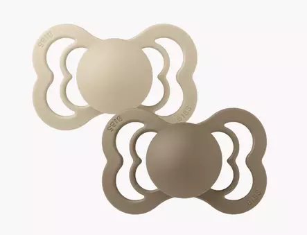 Bibs Supreme tutti 2kpl, Vanilla/Dark Oak - Tutit ja tuttinauhat - bibs170336 - 1