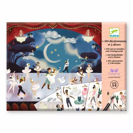 Djeco Siirtokuvat, Little ballet dancers - Askartelu/Tarrat/Tatuoinnit - DJ09356 - 1