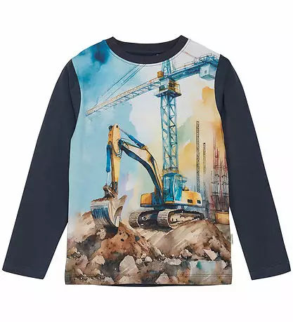 Minymo lasten paita, kaivuri - Pitkähihaiset paidat - minymo6676 - 1