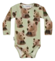 Metsola vauvan body, karhu/vihreä - Pitkähihaiset bodyt - Metss26084506 - 1