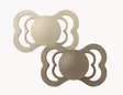 Bibs Supreme tutti 2kpl, Vanilla/Dark Oak - Tutit ja tuttinauhat - bibs170336 - 1