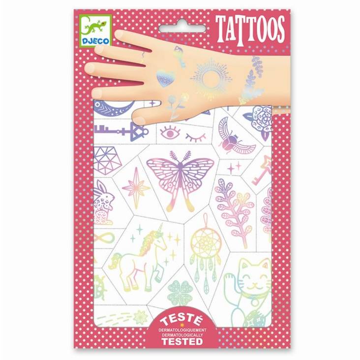 Djeco tatuointi Lucky Charms - Askartelu/Tarrat/Tatuoinnit - DJ09596 - 1