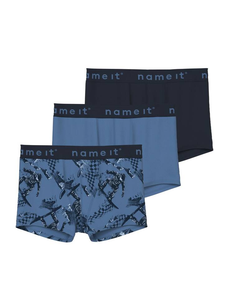 Name It lasten boxerit 3kpl, sininen - Aluspukeutuminen - name13222036 - 1