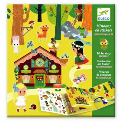 Djeco Siirtokuvat kirja, metsä - Askartelu/Tarrat/Tatuoinnit - DJ08956 - 1