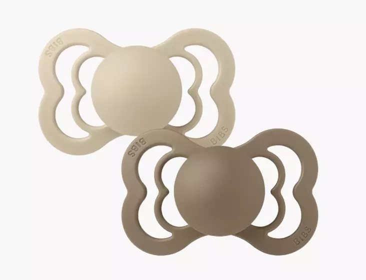 Bibs Supreme tutti 2kpl, Vanilla/Dark Oak - Tutit ja tuttinauhat - bibs170336 - 1