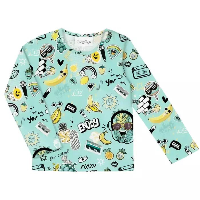 Gugguu lasten trikoopaita, vsin.tarrat - Pitkähihaiset paidat - gugP033126 - 1